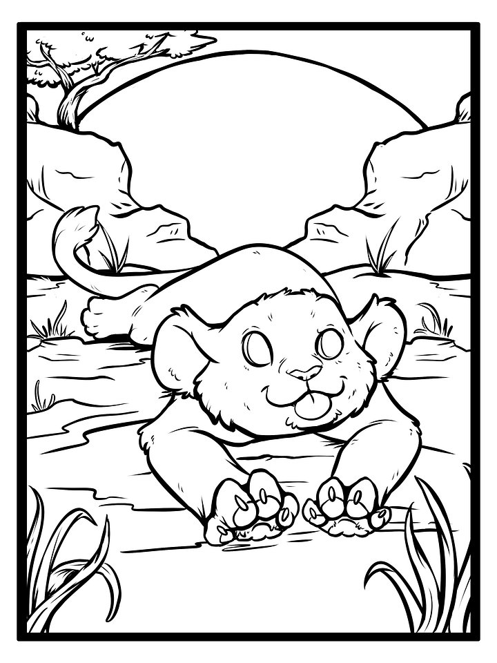 African Lion Collection - Coloring Pages product image (2)