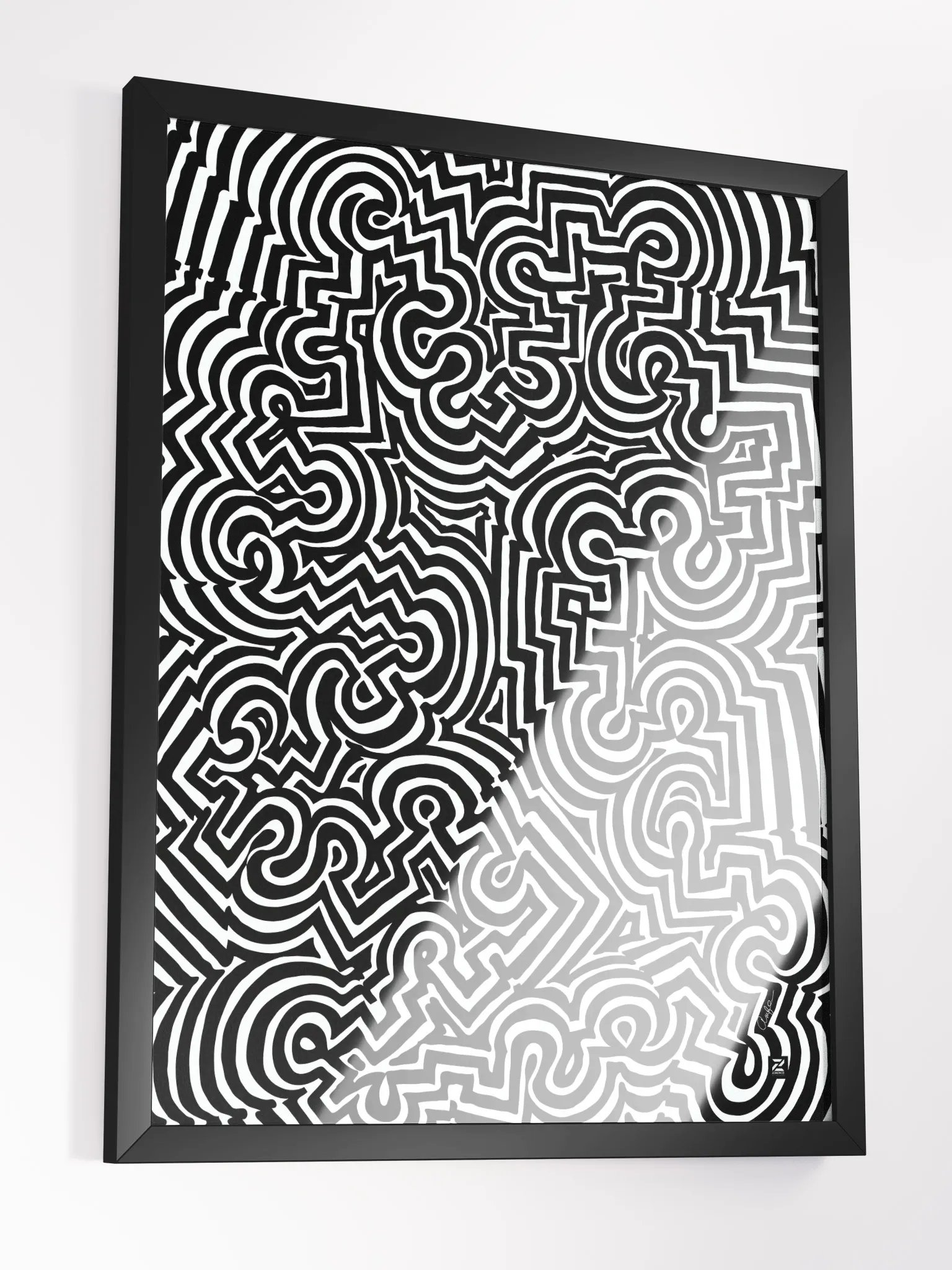 Zenlinez Optical Allusion Wood Matte Poster product image (3)