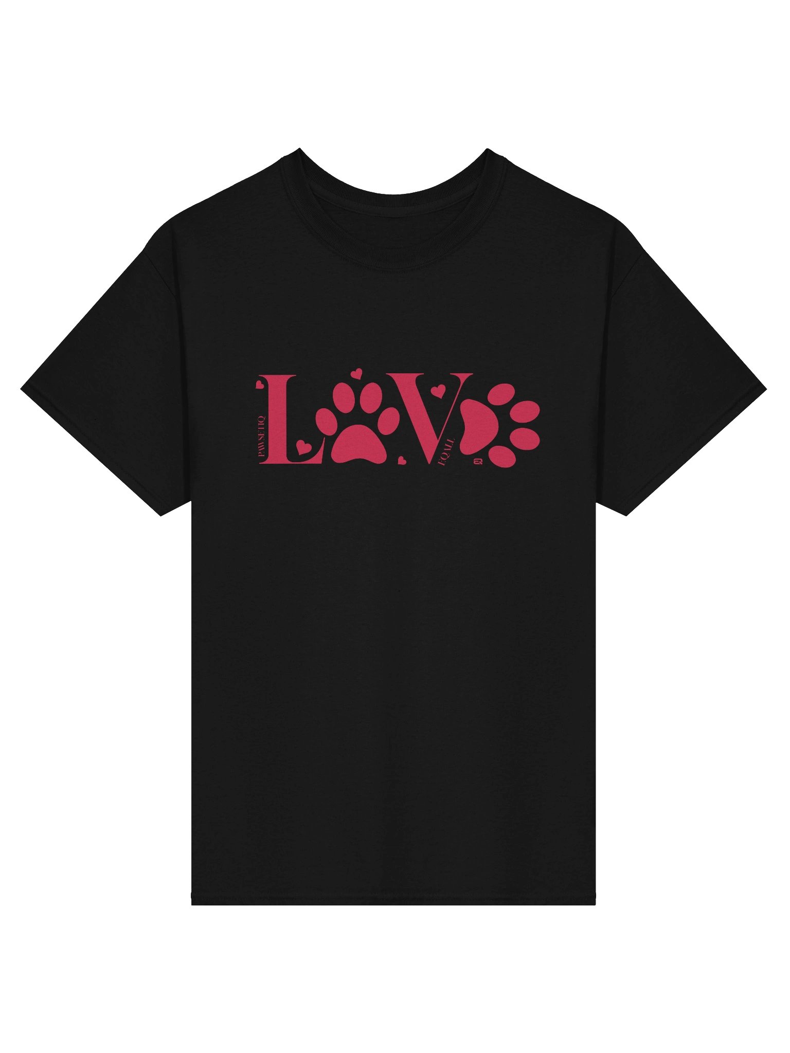 Dog LOVE Vibes Heavyweight PAWSETIQ 100% Cotton T-shirt by EQALL® Essentials_Cherry Red product image (51)