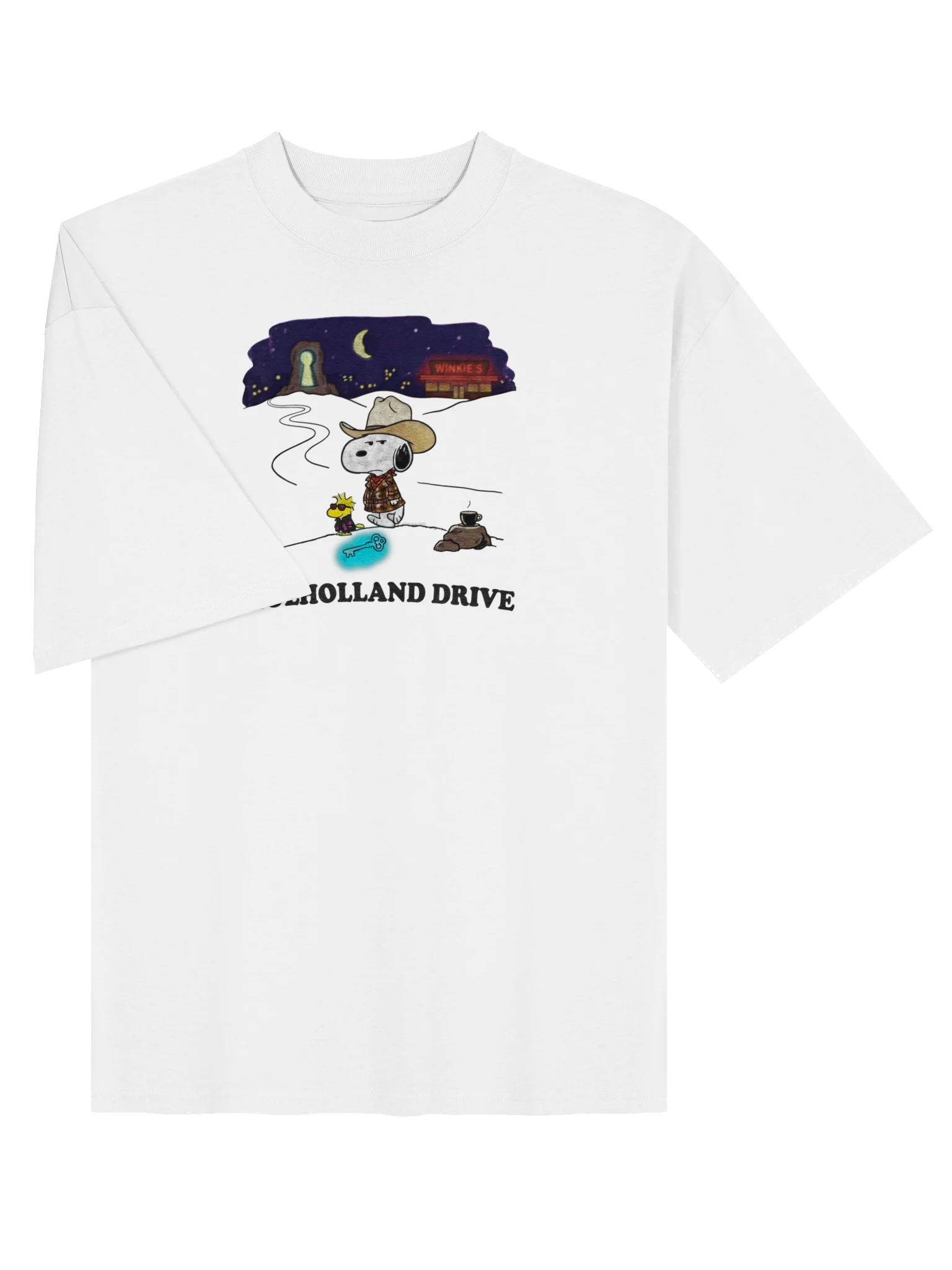 Vintage Snoopy "Mulholland Drive" Oversized Parody Tee product image (3)