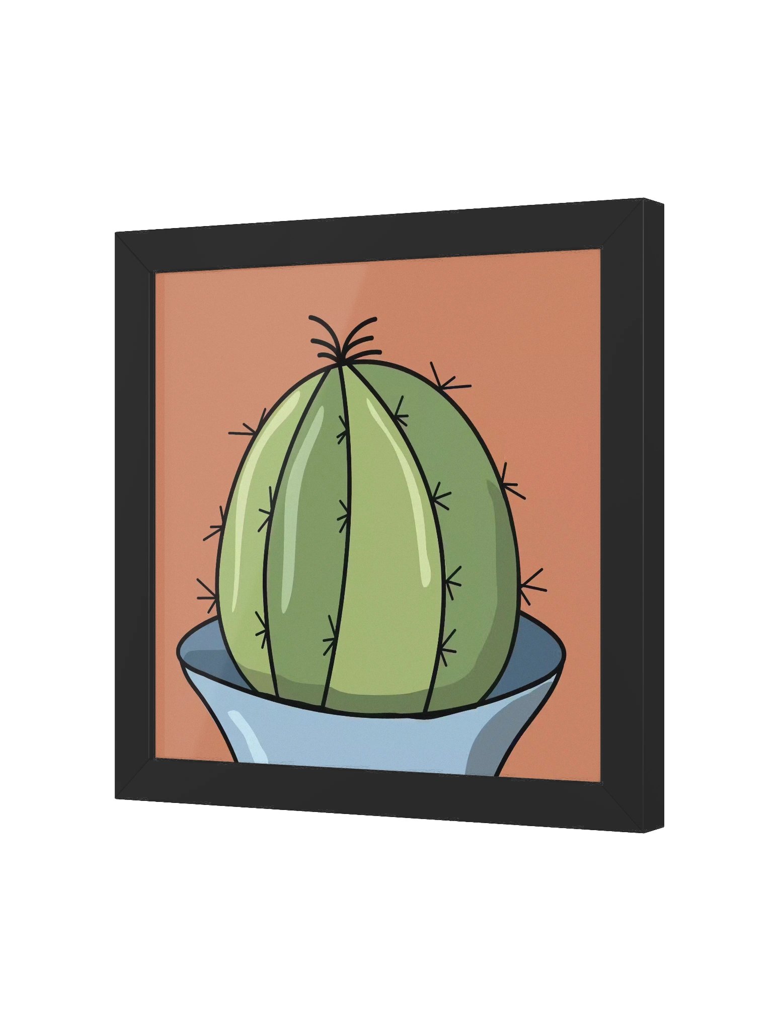 The Barrel Cactus Design - Bad Hair Day Framed Wall Art product image (2)
