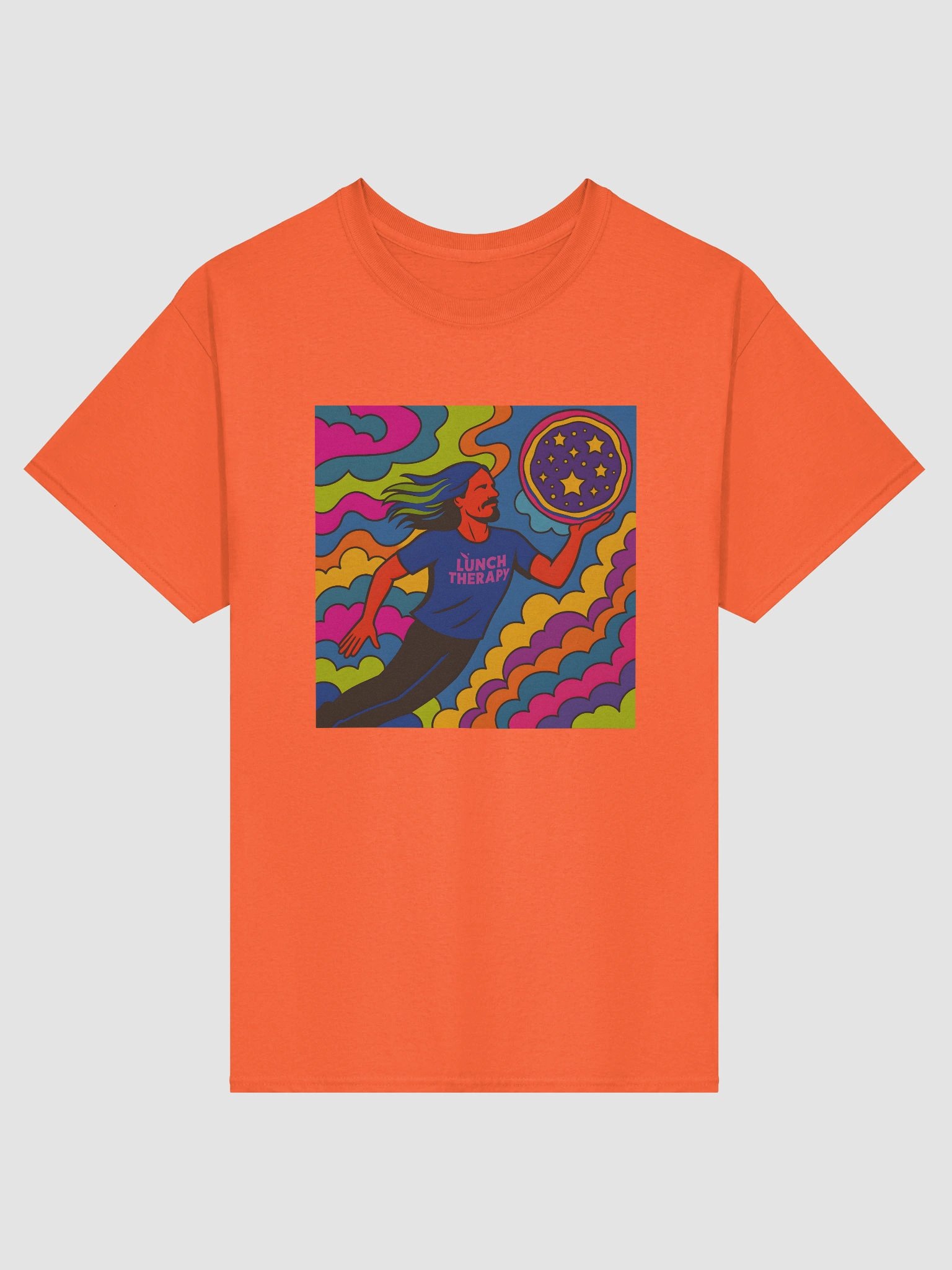 Floating Joel - Lunch Therapy on the back - Unisex Ultra Cotton Tee product image (85)