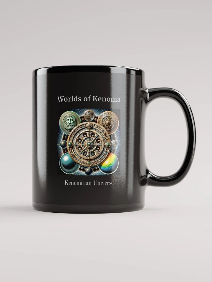 Worlds of Kenoma | Black Glossy Mug product image (1)