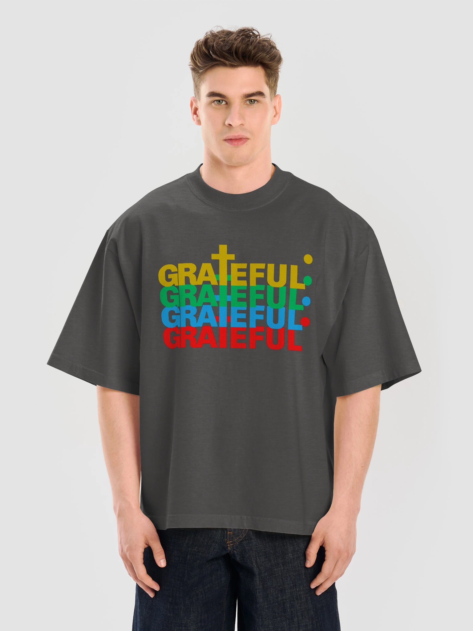 Grateful Oversied Tee (Black) product image (5)