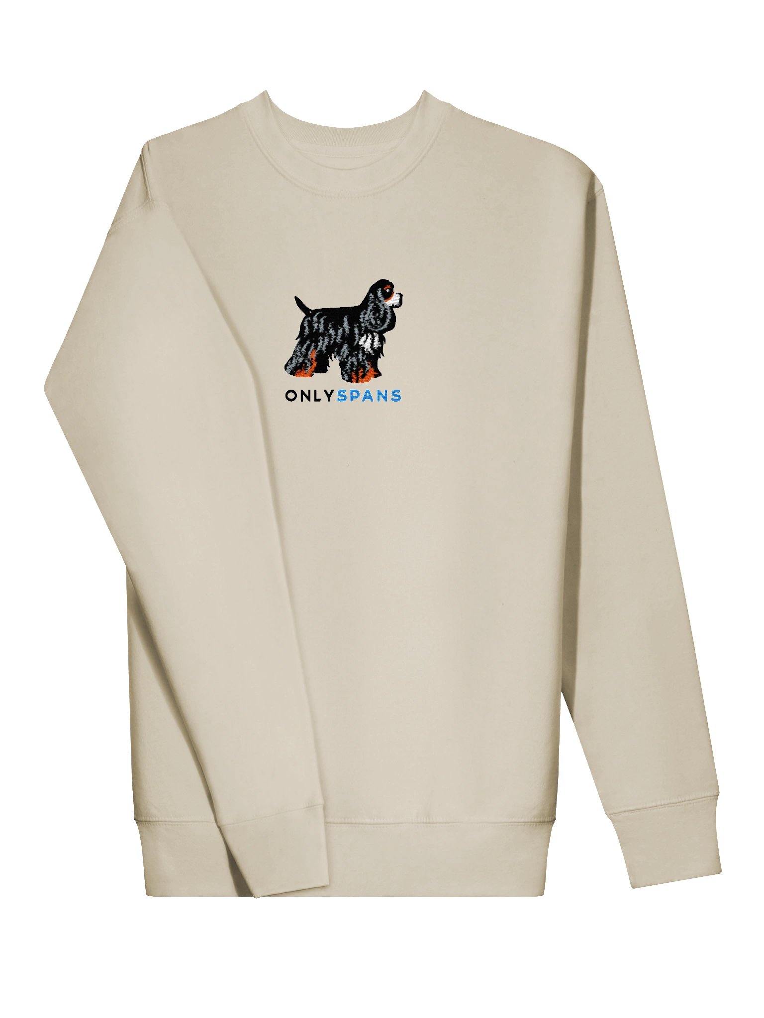 Only Spans Sweatshirt (Embroidered) of an American Cocker Spaniel(Tricolor) product image (73)