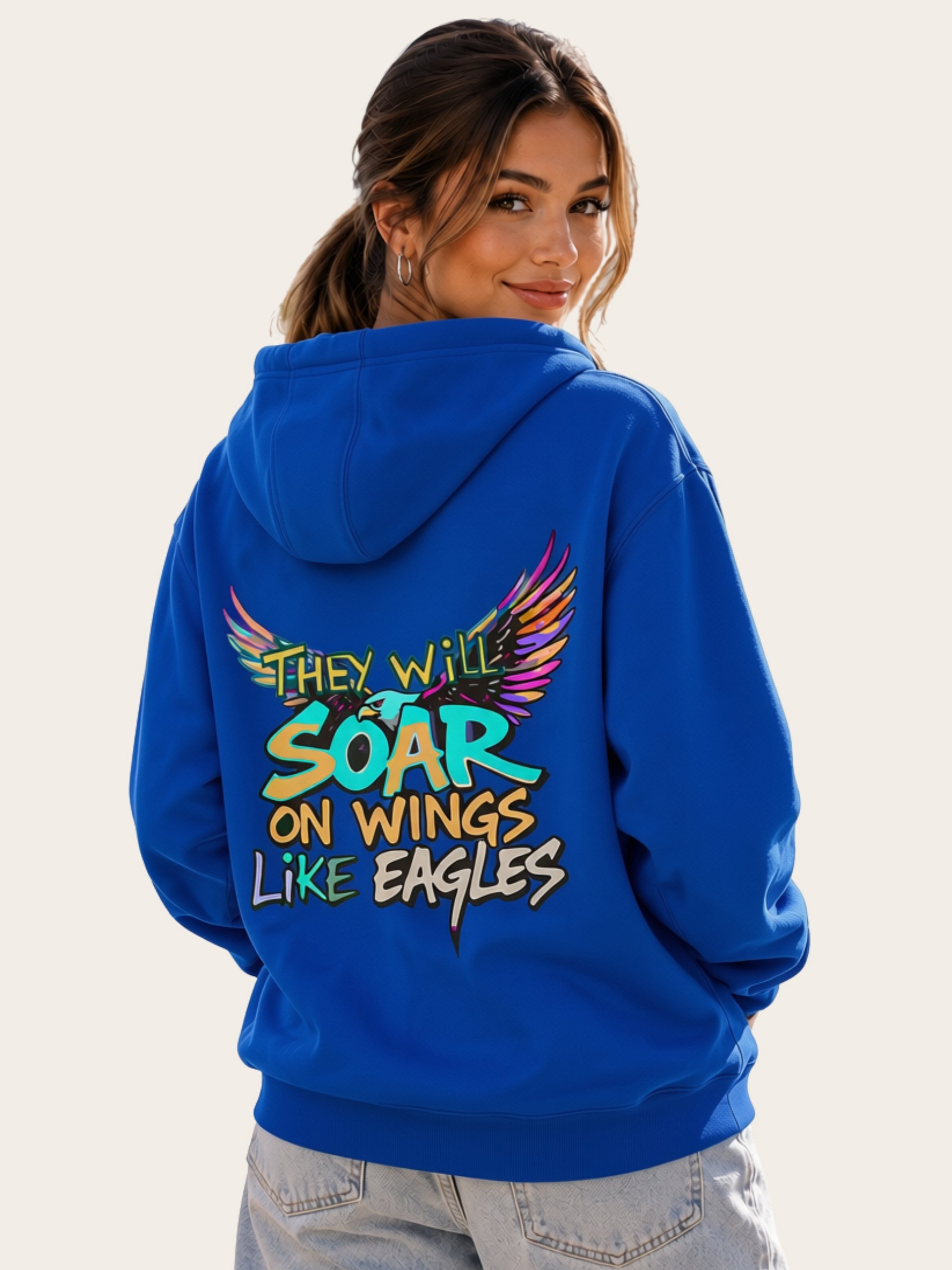 They Will Soar Bible Verse Graffiti Hoodie product image (12)
