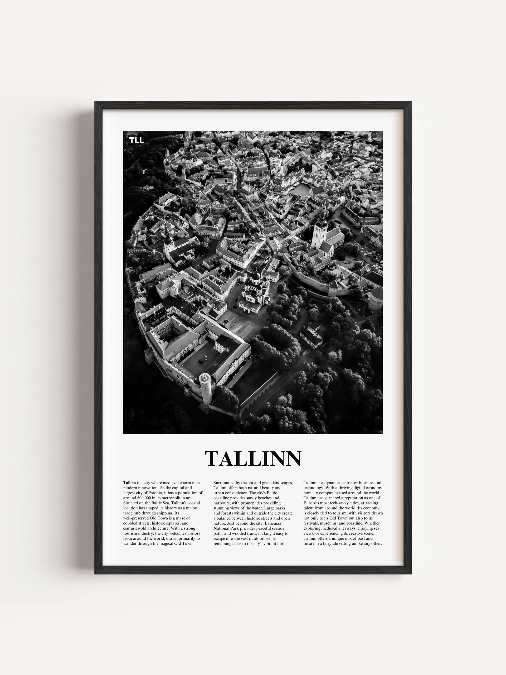 Tallinn 03 Newspaper Poster | Framed product image (1)