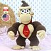 Donkey Kong Amigurumi Pattern from the Mario Bros. series (Digital Download)
