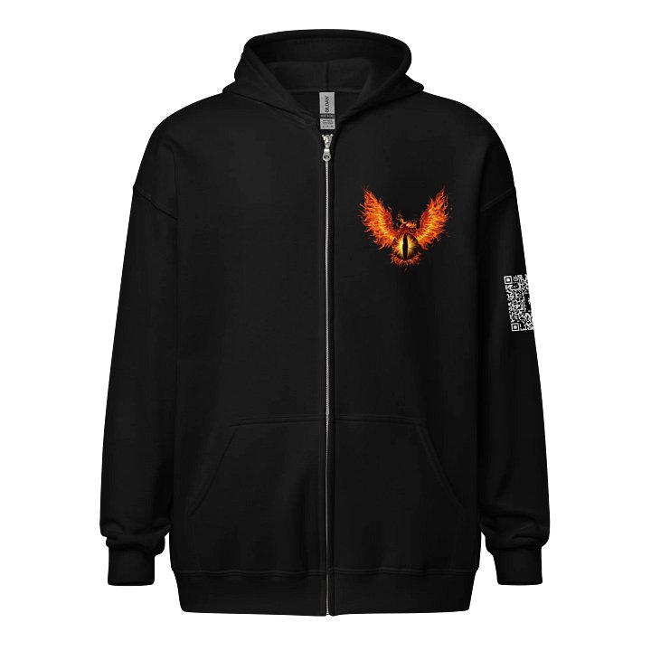 Gildan Zip-up Hoodie in Black product image (1)