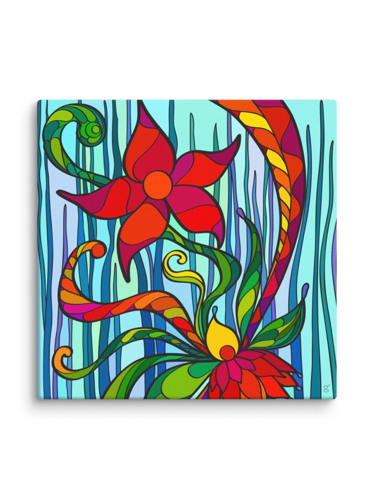 Vibrant Floral Canvas Art - Deep Ocean Starfish product image (44)