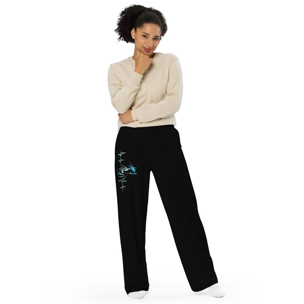 Horse Heartbeat Unisex Wide-Leg Pants product image (2)