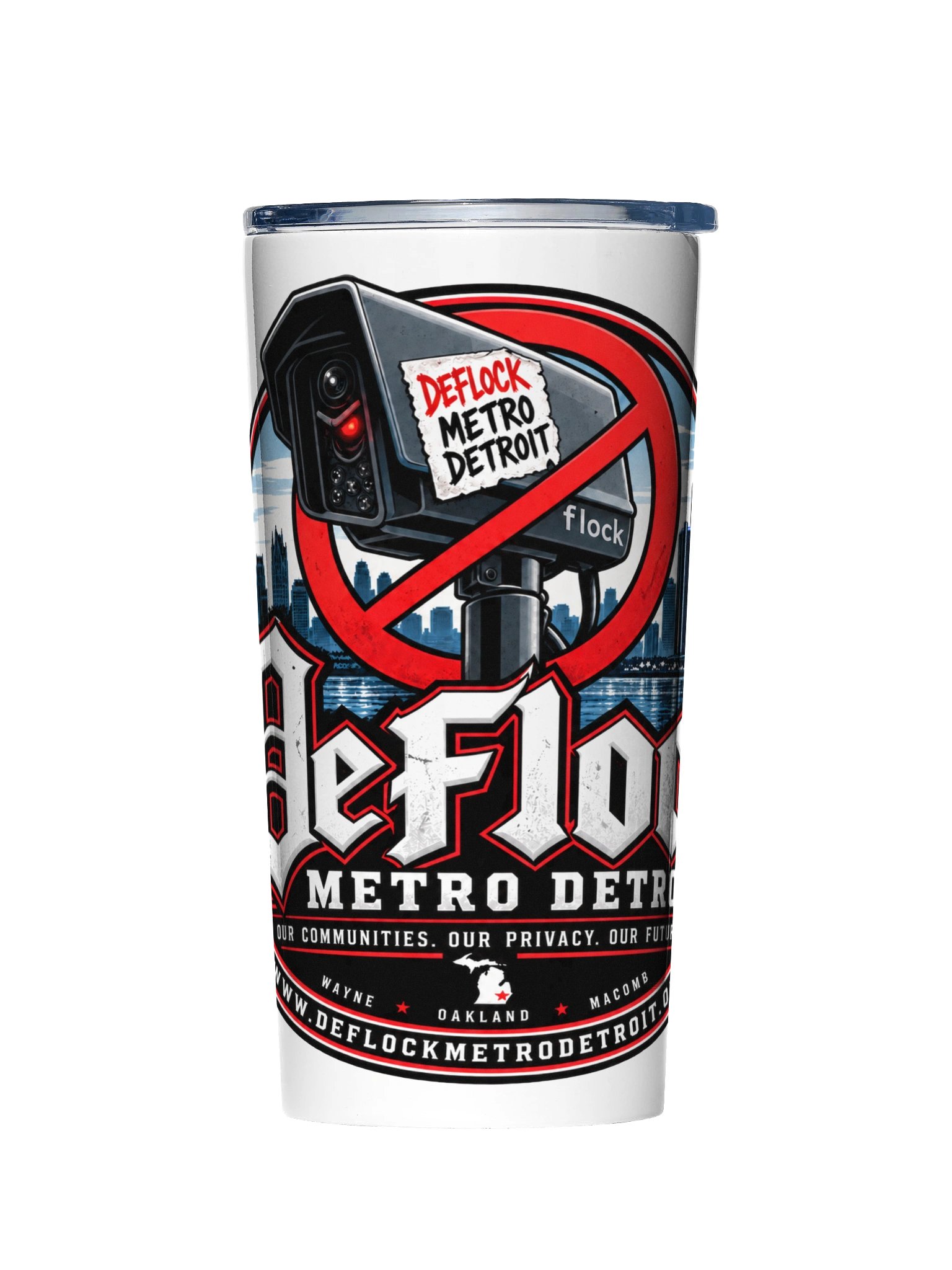 DeFlock Metro Detroit Logo Tumbler product image (1)