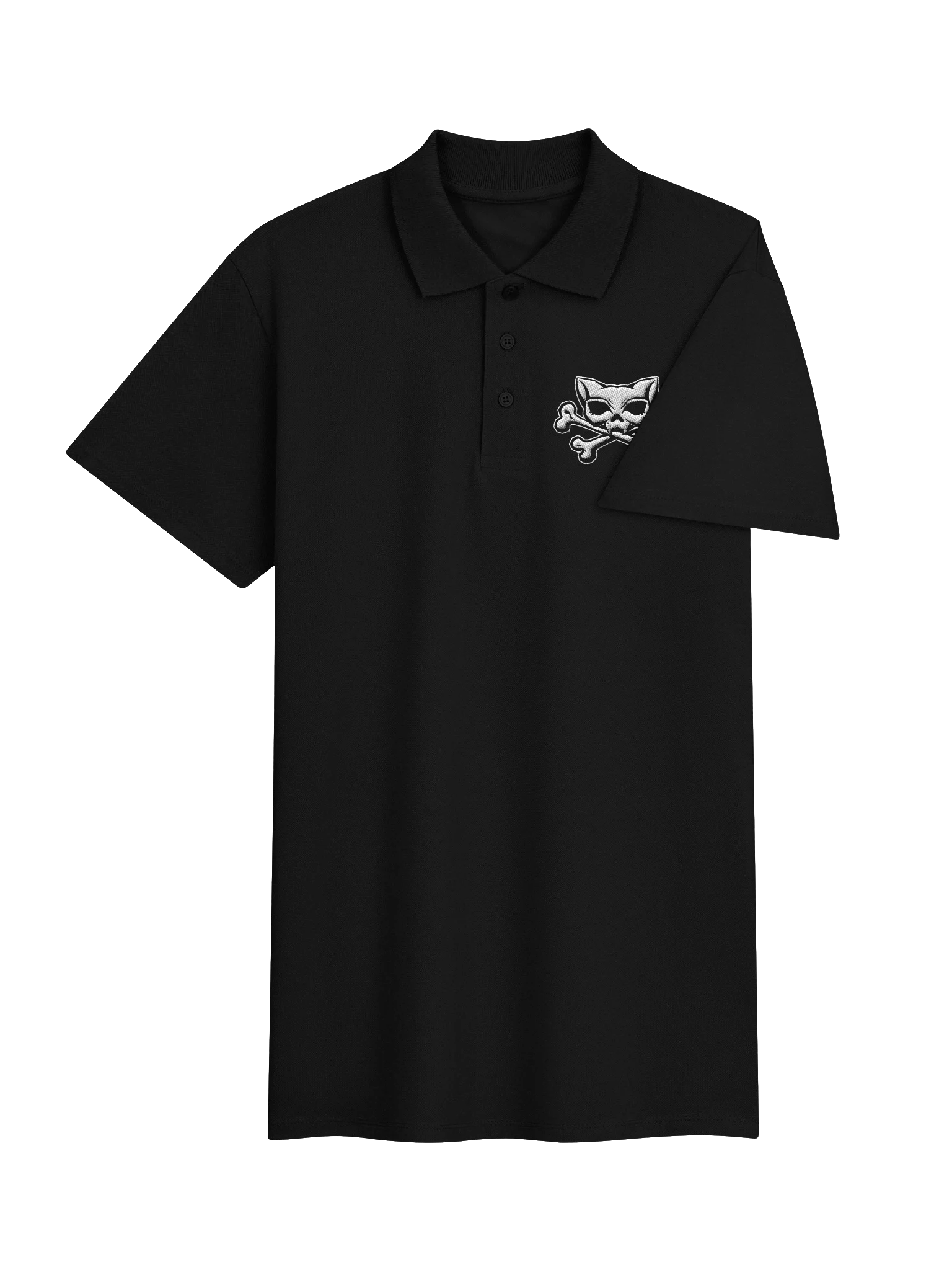 Kat Skull Blaque Embroidered Polo product image (4)