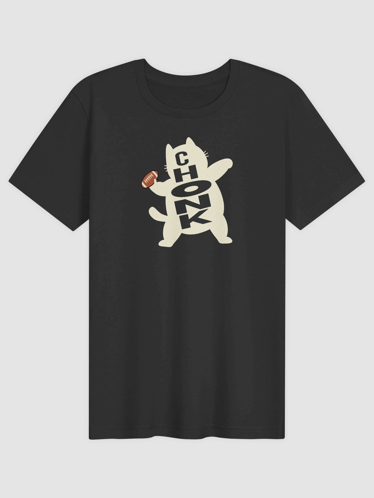 American Football Chonk Cat 2 - Unisex Adult Super Soft Lightweight T-shirt product image (1)