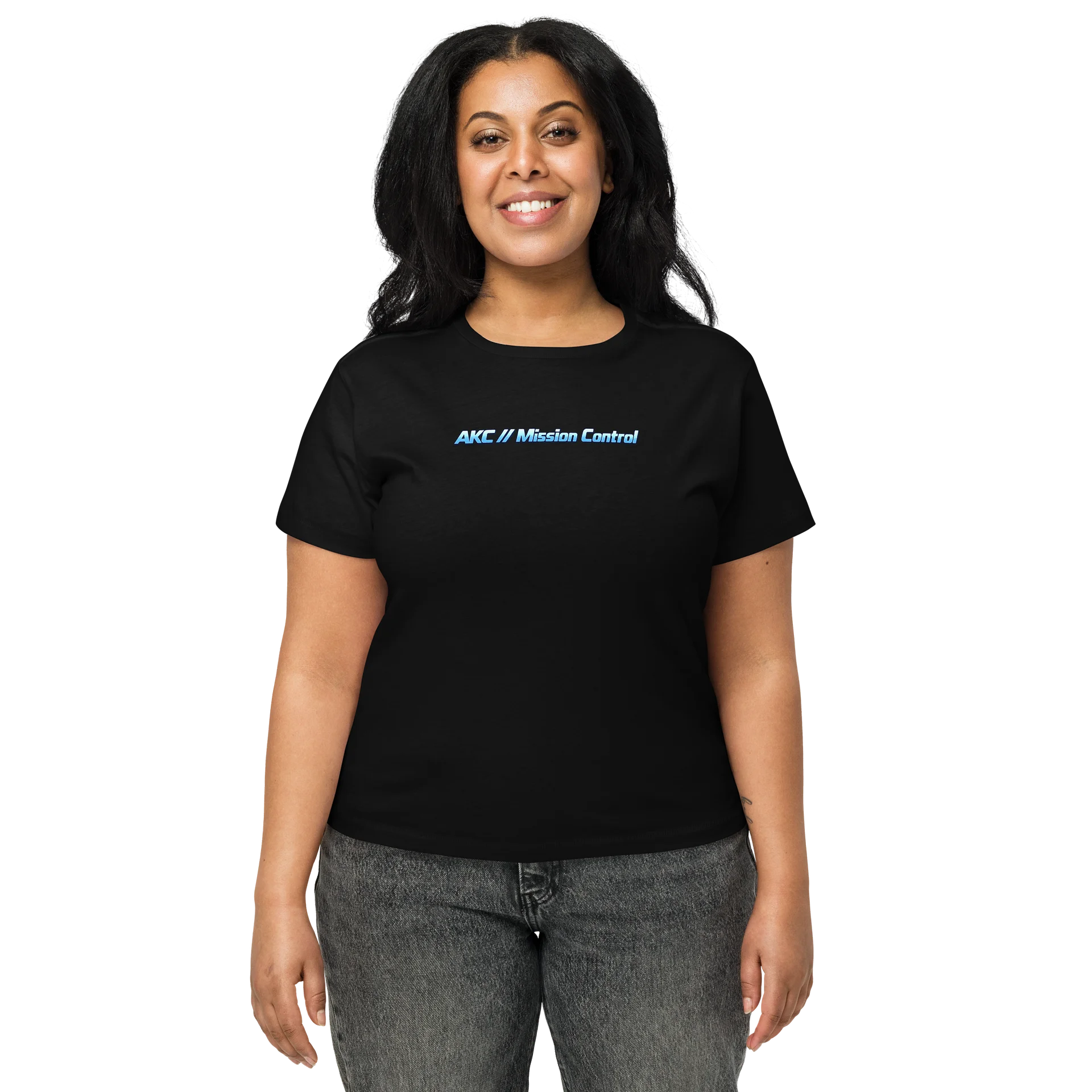 • AKC // Mission Control Women’s High-Waisted Tee | Arkfall Kitty Collective product image (1)