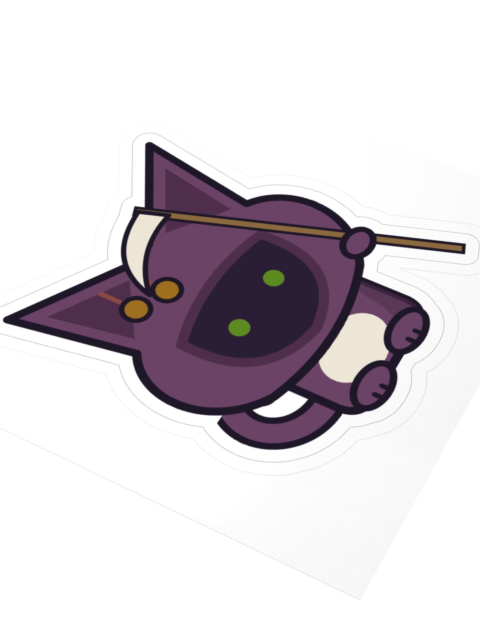 Badge Reaper Zombie Cat Laptop Sticker product image (3)