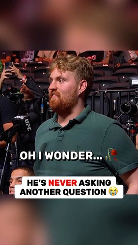They cooked this reporter at the Islam Makhachev and Ian Garry press conference 😅