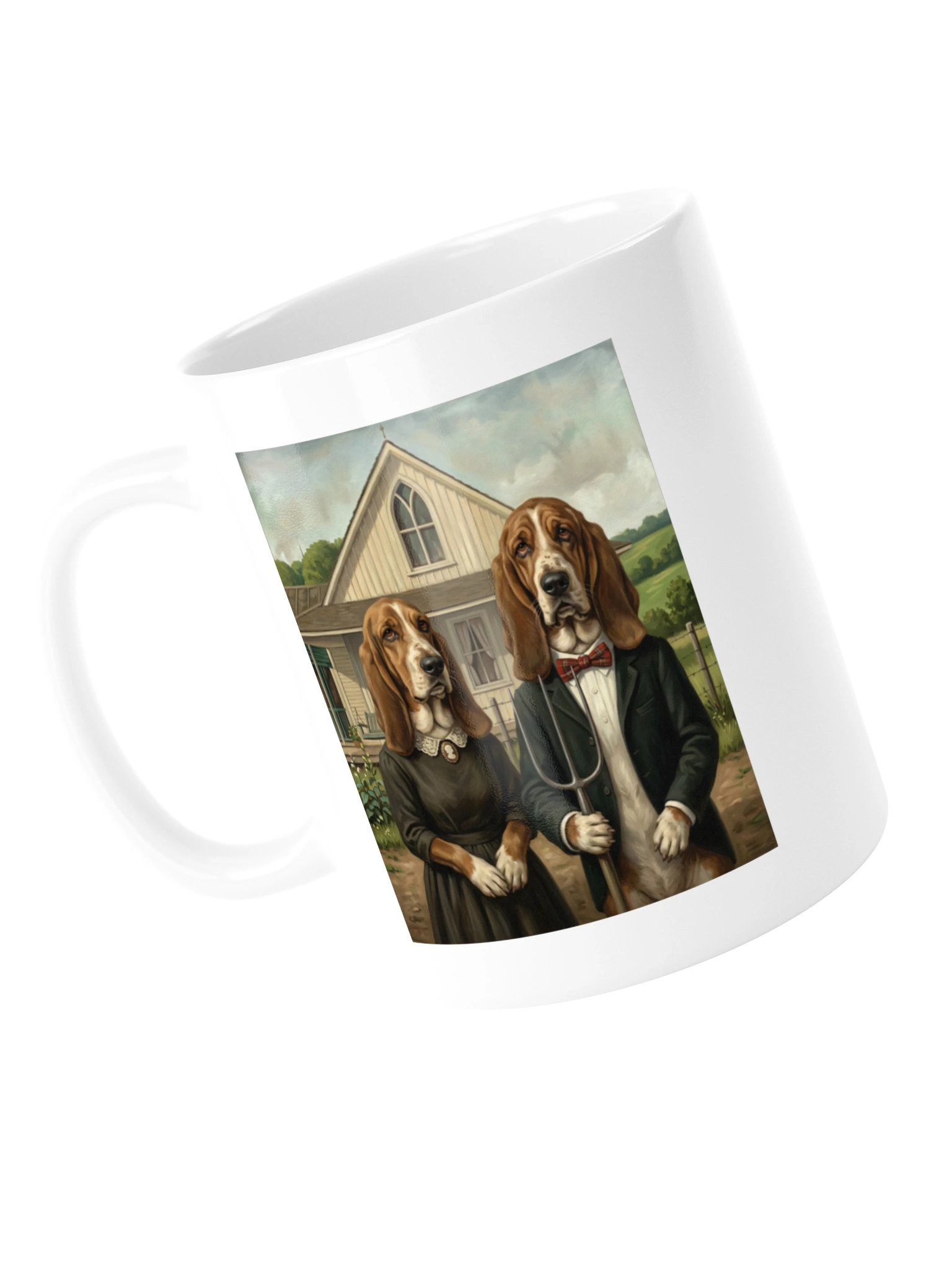American Gothic Bassets Mug product image (5)