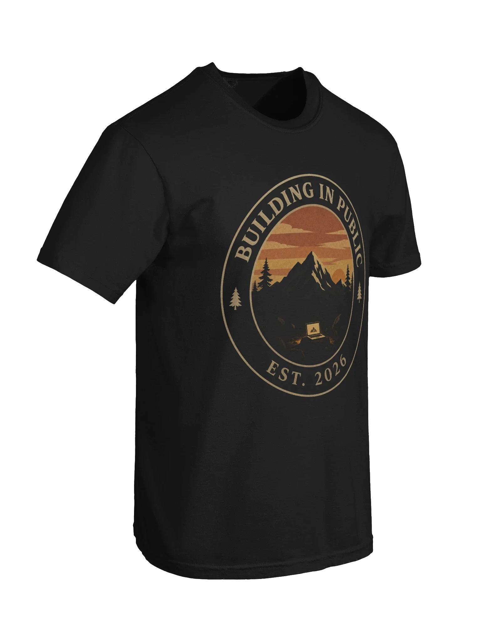 Building in Public Badge Tee — view 6