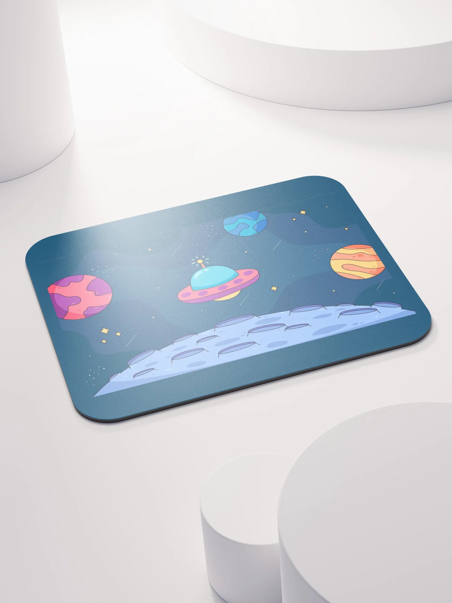 Whimsical Space Adventure Mouse Pad – Cosmic Design for Smooth Navigation product image (4)