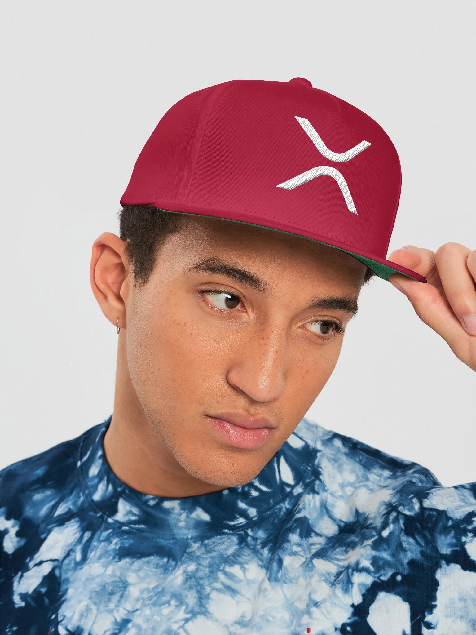 White XRP Logo Snapback product image (6)
