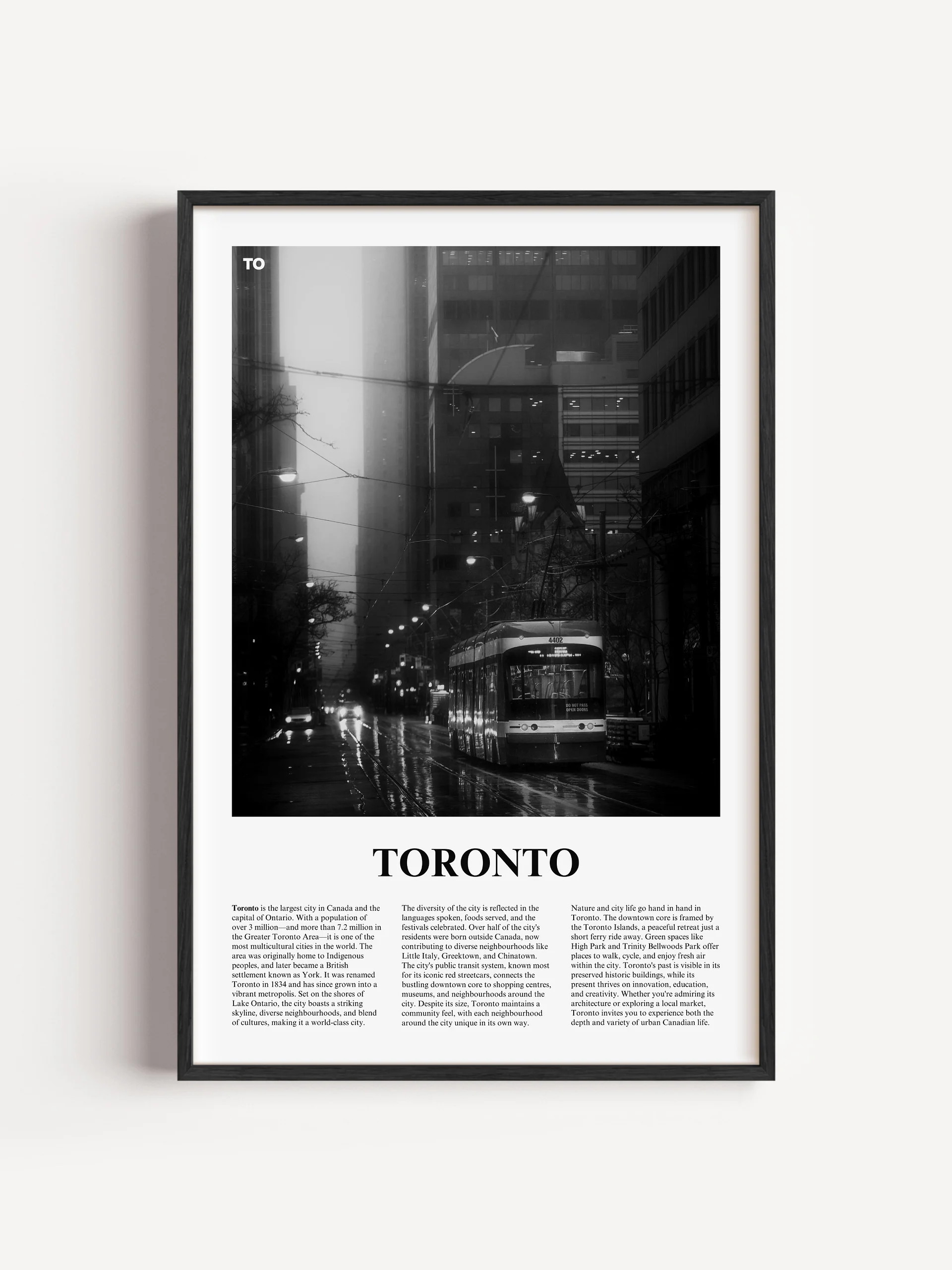 Toronto 06 Newspaper Poster | Framed product image (5)