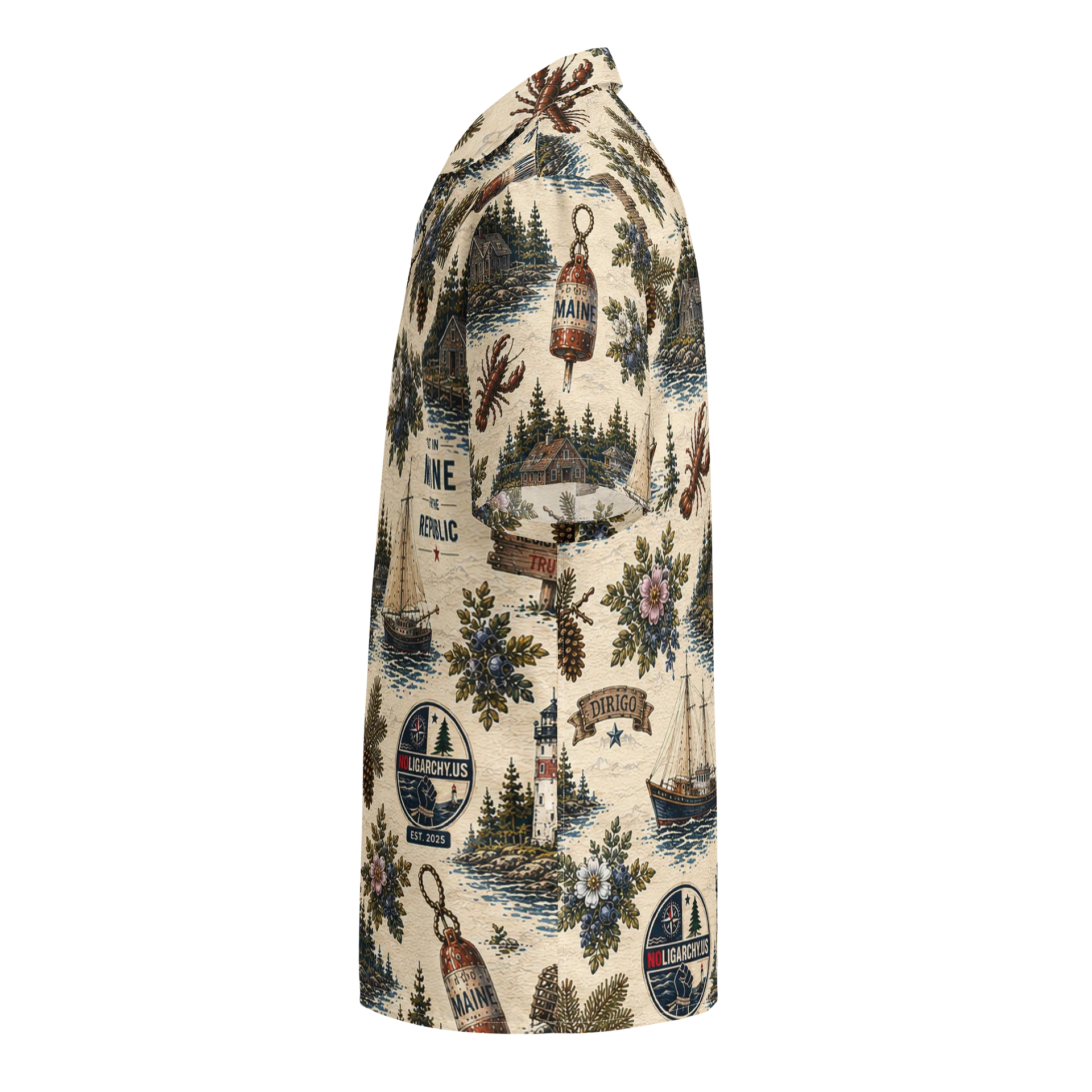 Maine Hawaiian Style Shirt product image (3)