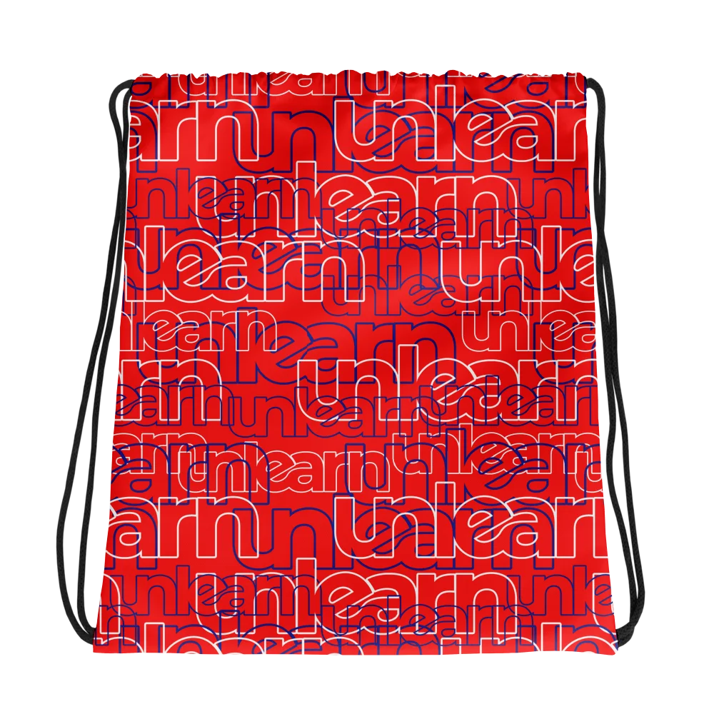 Wired Drawstring Bag: Red product image (1)