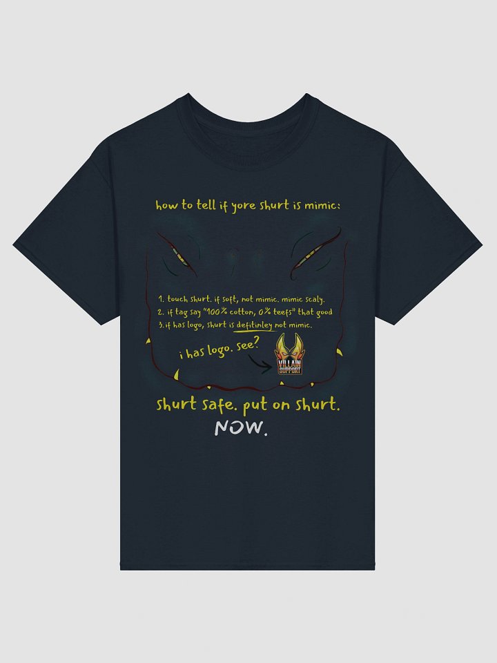 Mimic Shirt - Black or Yellow Text product image (1)