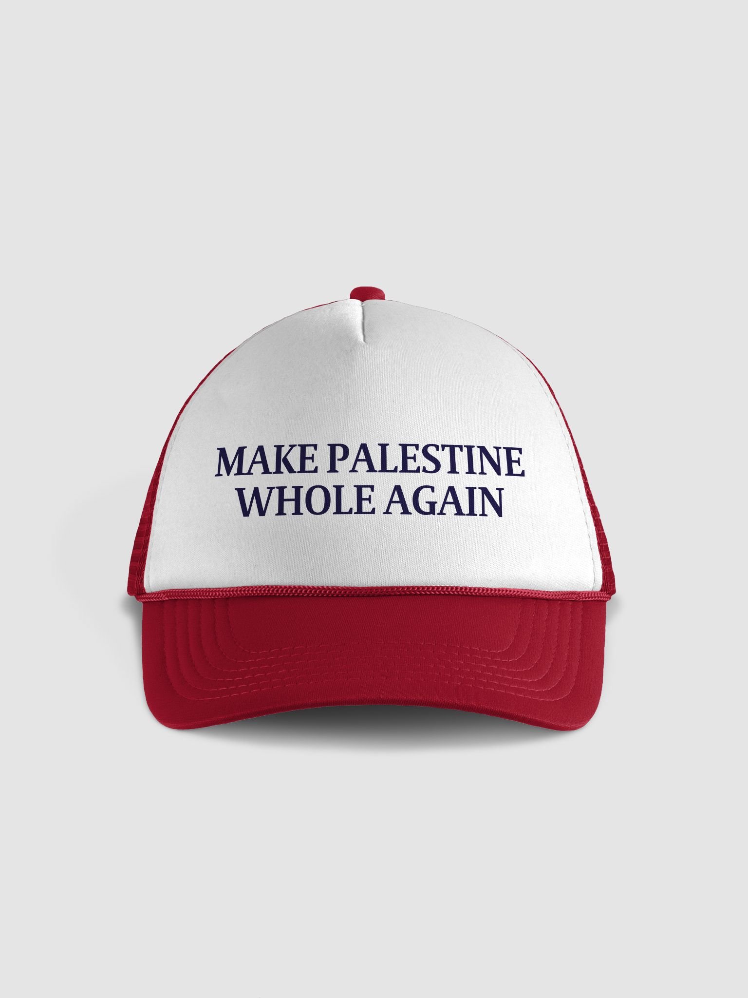 Make Palestine Whole Again Foam Trucker product image (1)