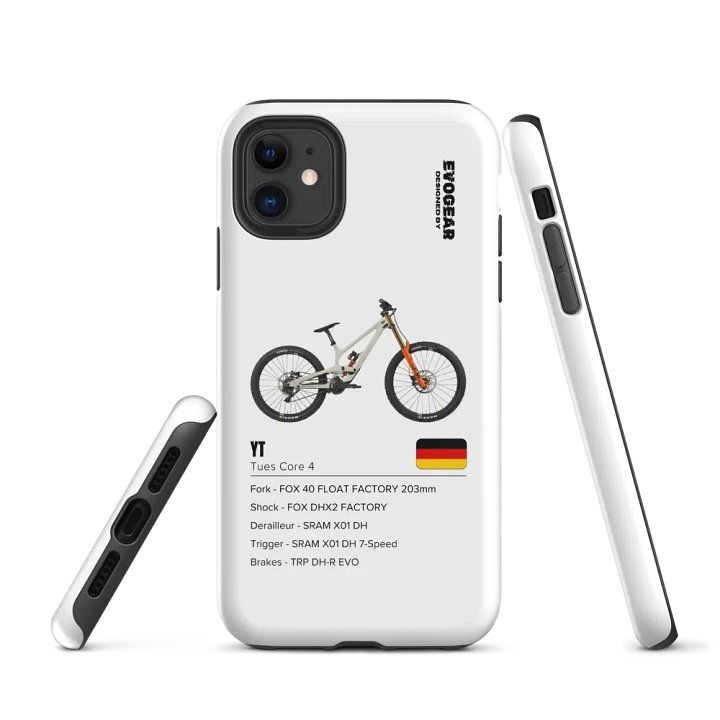 White YT Tues Core 4 iPhone Case product image (1)