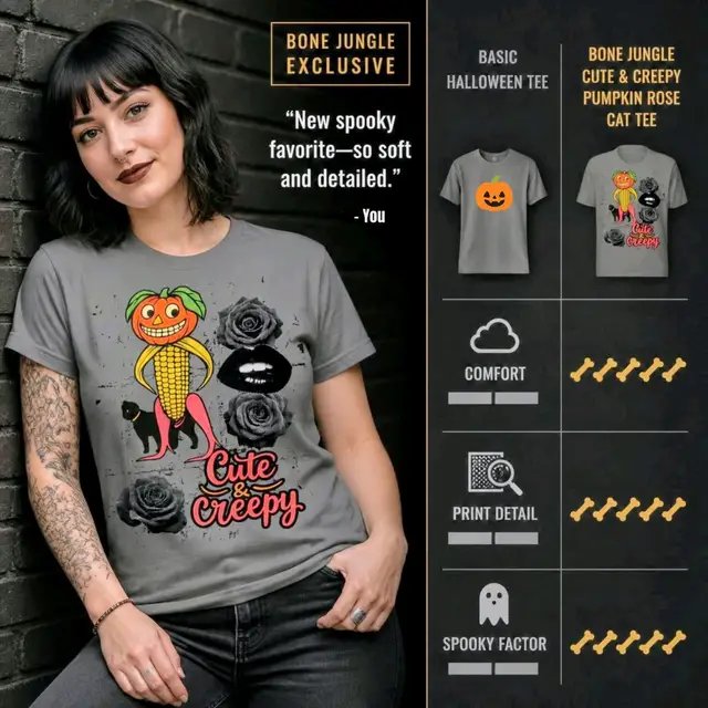 New spooky tee just dropped! 🎃🌹 Meet the 