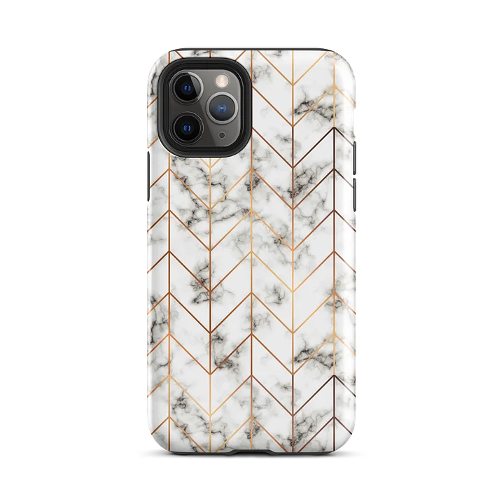Durable Marble Chevron Tough iPhone Case for Protection product image (57)