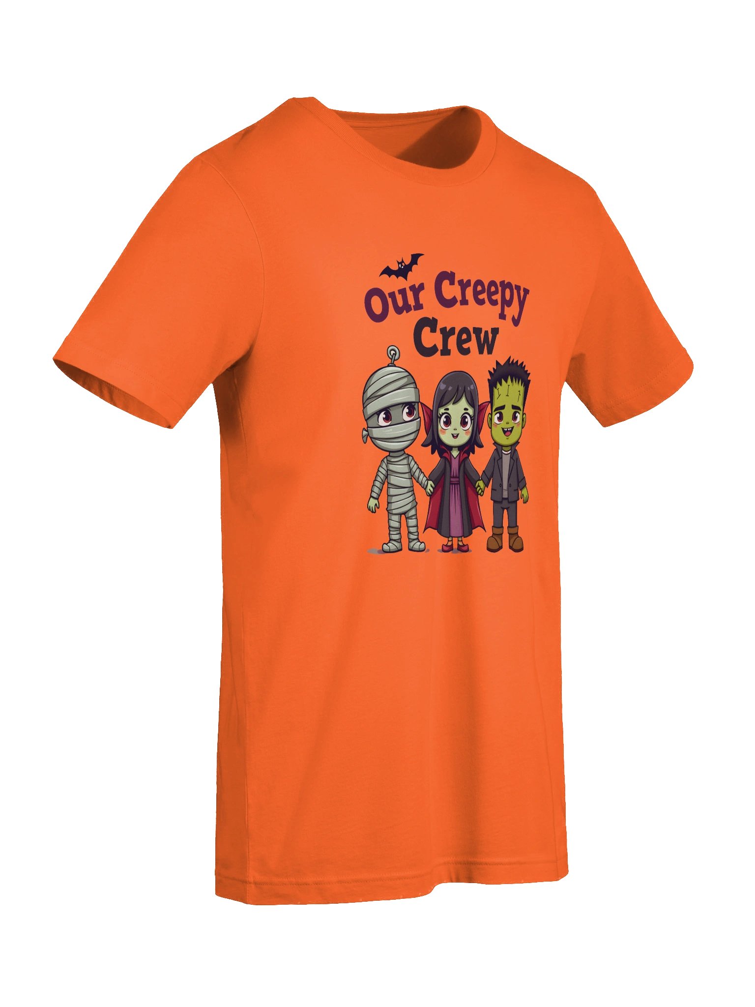 Creepy Crew Halloween T-Shirt | Cute Monster Characters Tee | Spooky Mummy Vampire Frankenstein Shirt product image (6)