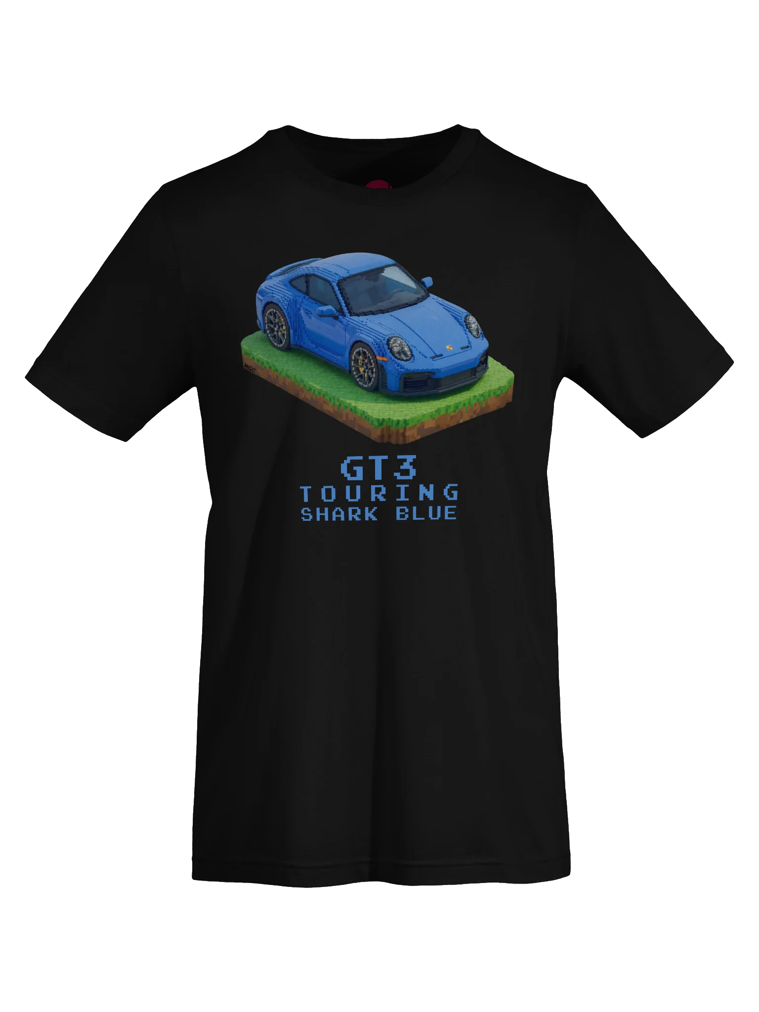 Shark Blue Porsche 911 GT3 Touring Shirt (Pixel, Retro, Minecraft) product image (60)