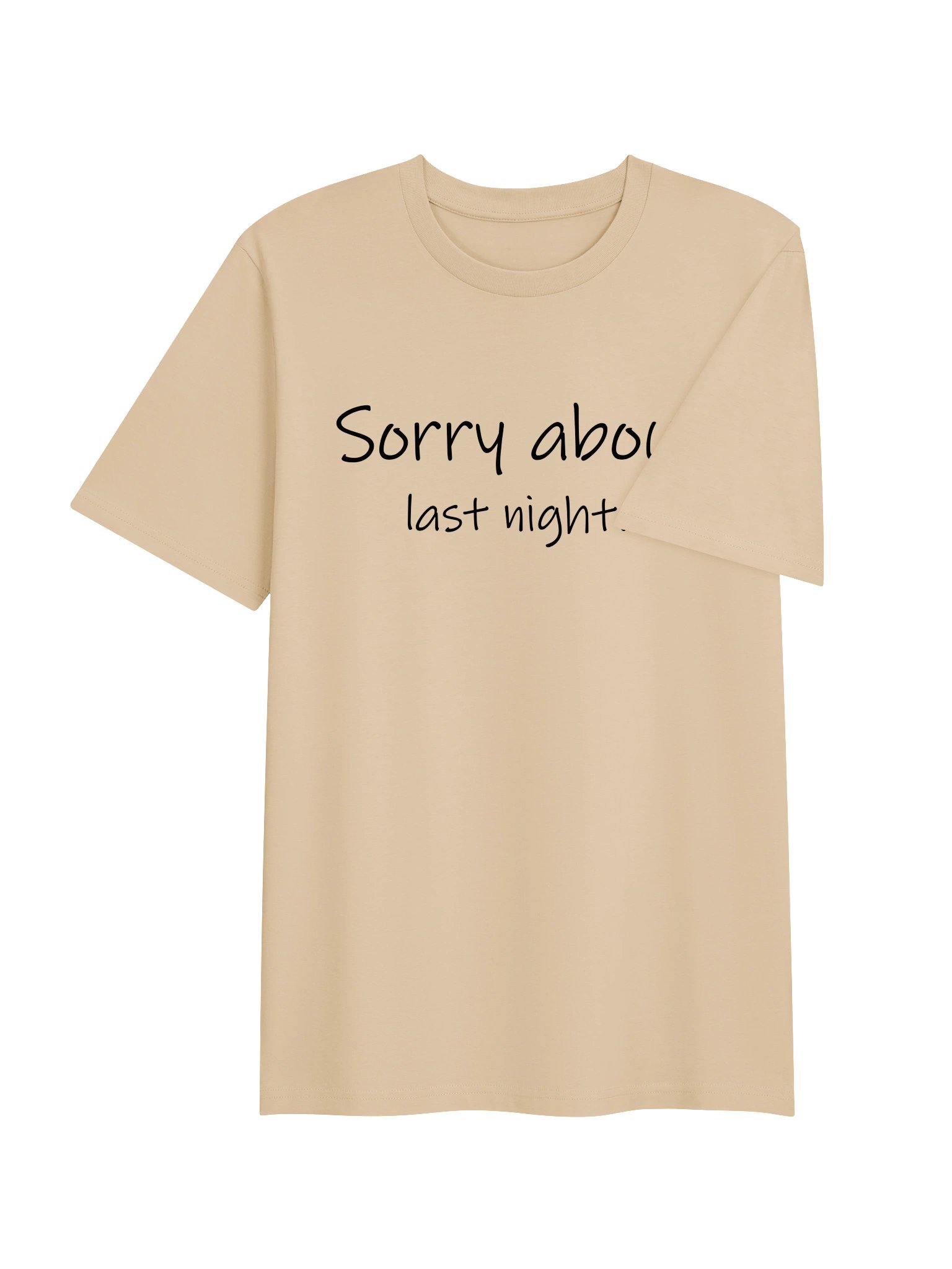 Sorry About Last Night Organic Cotton Tee Lt. product image (19)