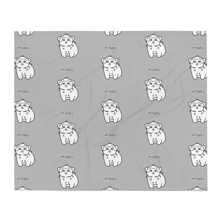I'm Baby Manul - Throw Blanket product image (2)