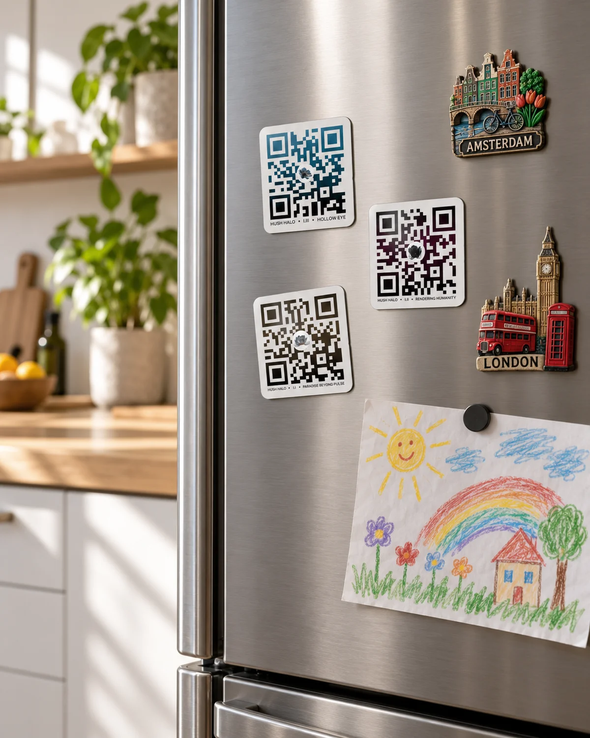 Rendering Humanity, QR MAGNET + Daily Poetry Experience [AUDIO] product image (4)