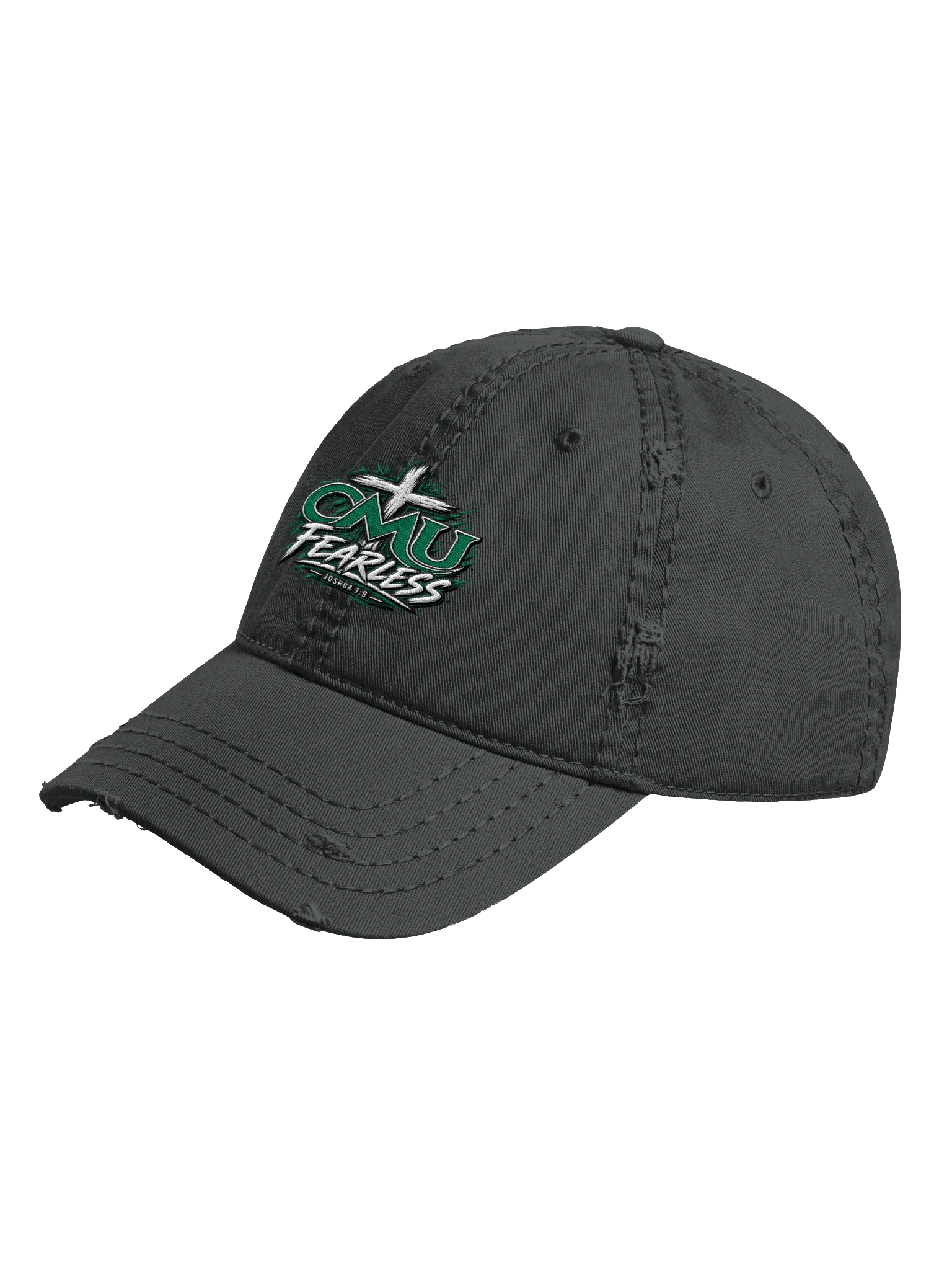 CMU Fearless Joshua 1:9 Distressed Dad Hat product image (2)
