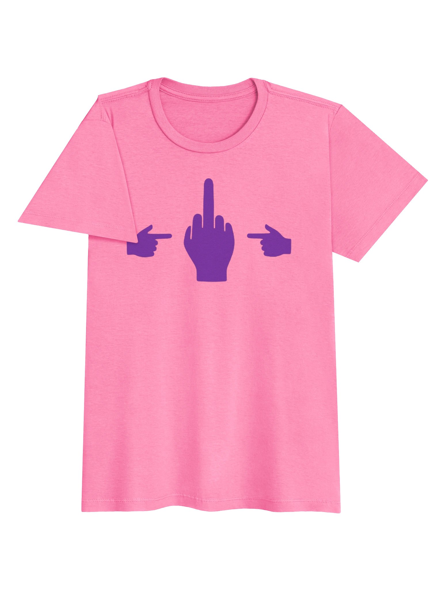 No Middle Finger Point ShopCo Purple Gildan Women's Tee product image (9)