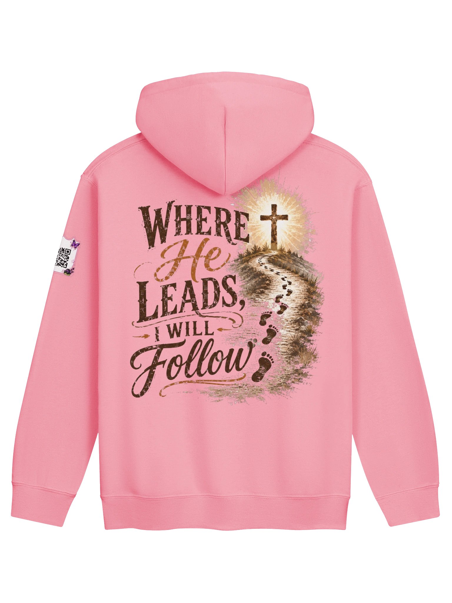Where He Leads Hoodie w/QR product image (41)