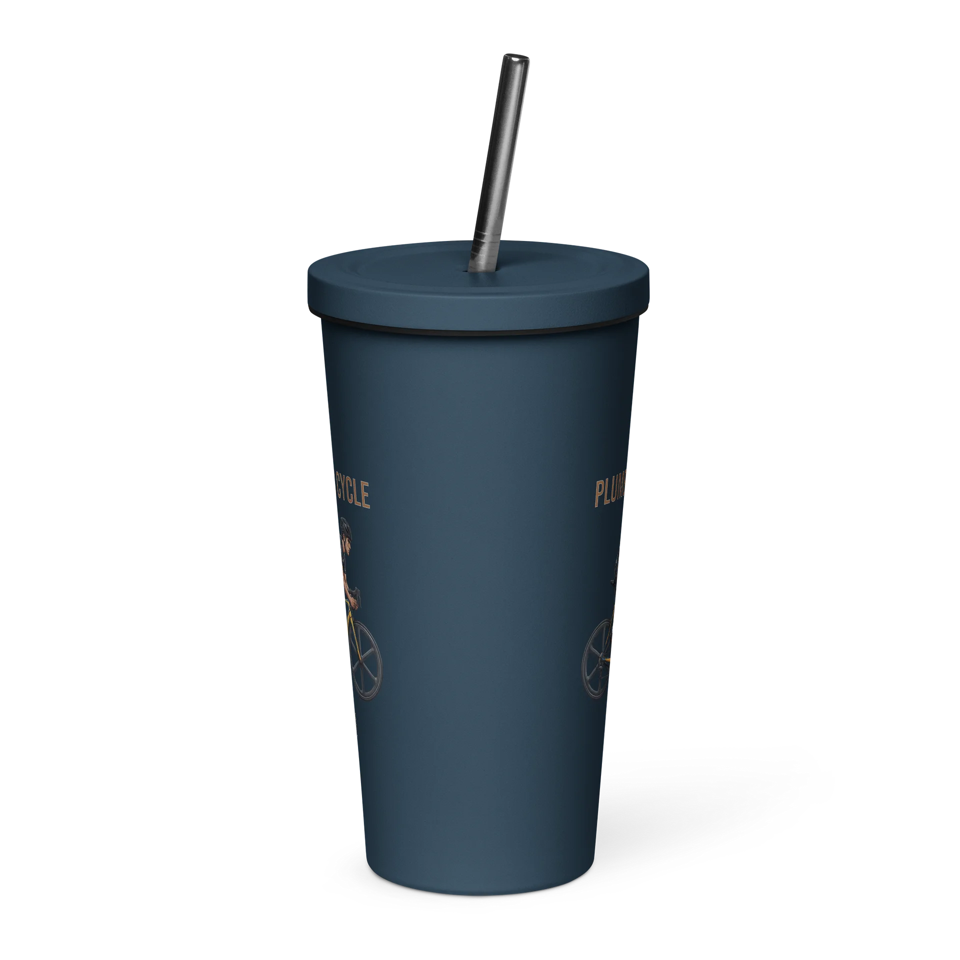 Plumber Athlete Tumbler with Straw | Mens Cycling Edition product image (10)
