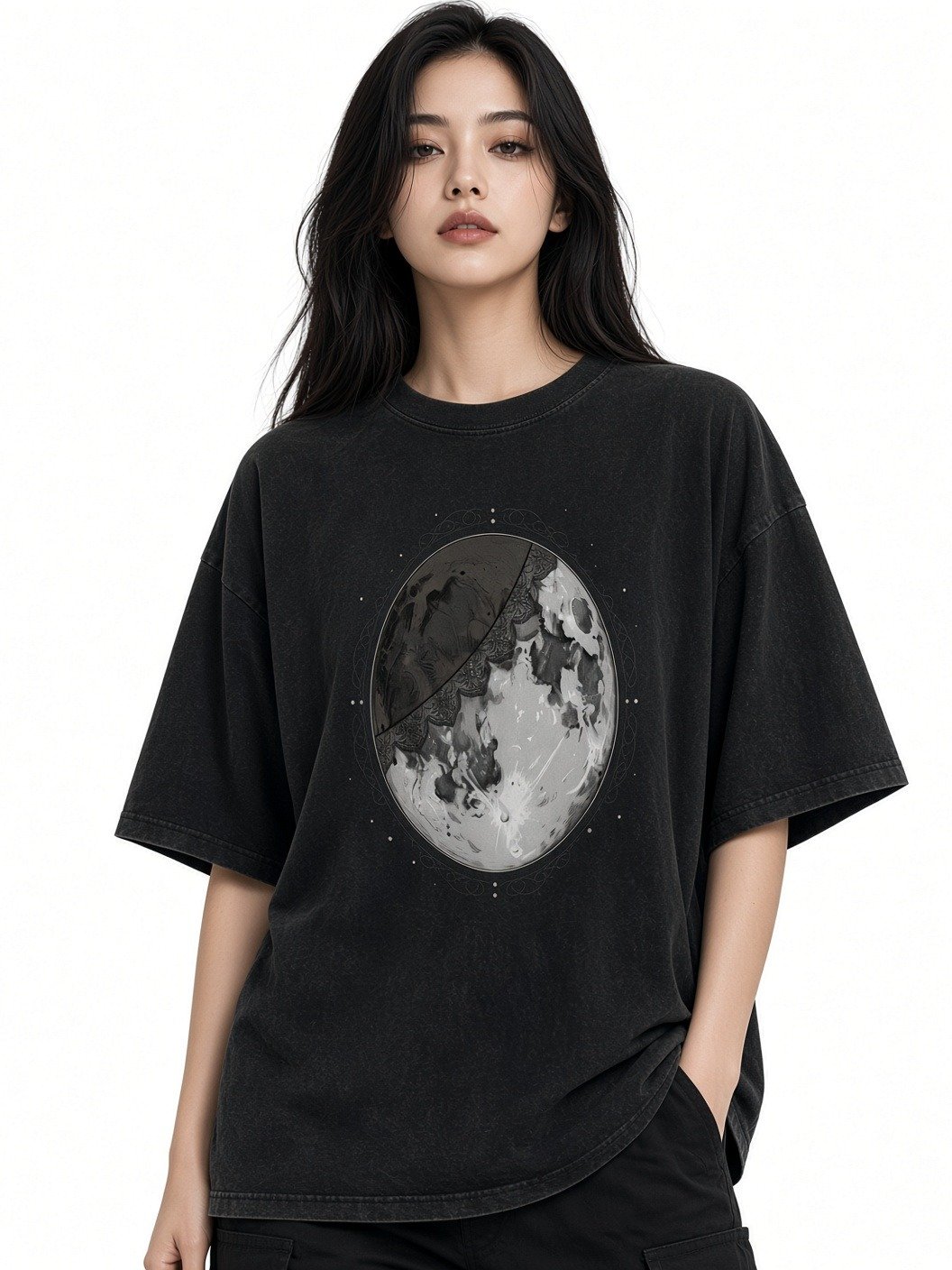 Luna Dividia // The Celestial Eclipse Heavyweight Tee product image (1)