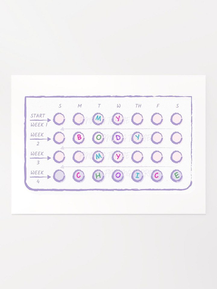 5x7 MY BODY MY CHOICE print product image (1)