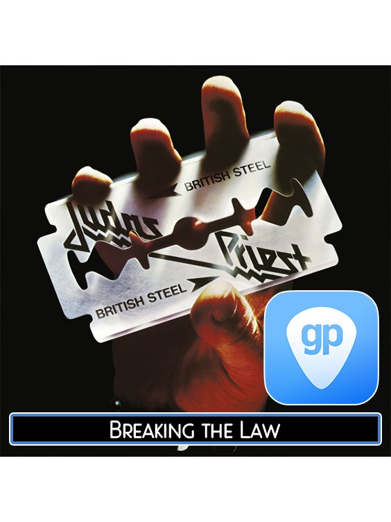 Breaking the Law PDF TAB + Backing Track MP3 product image (1)