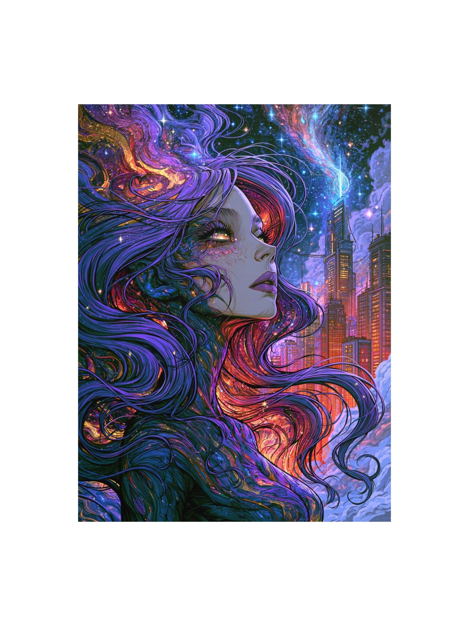 Cosmic Portrait Art Print — Cosmic City Muse product image (5)
