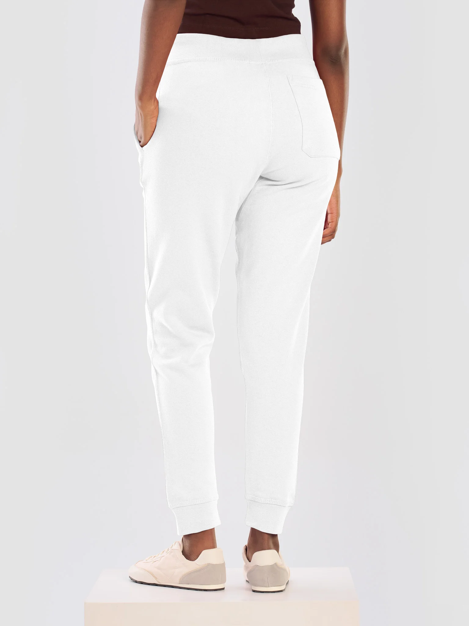 Stevie Stone Legacy In Motion White Embroidered Unisex Joggers product image (4)