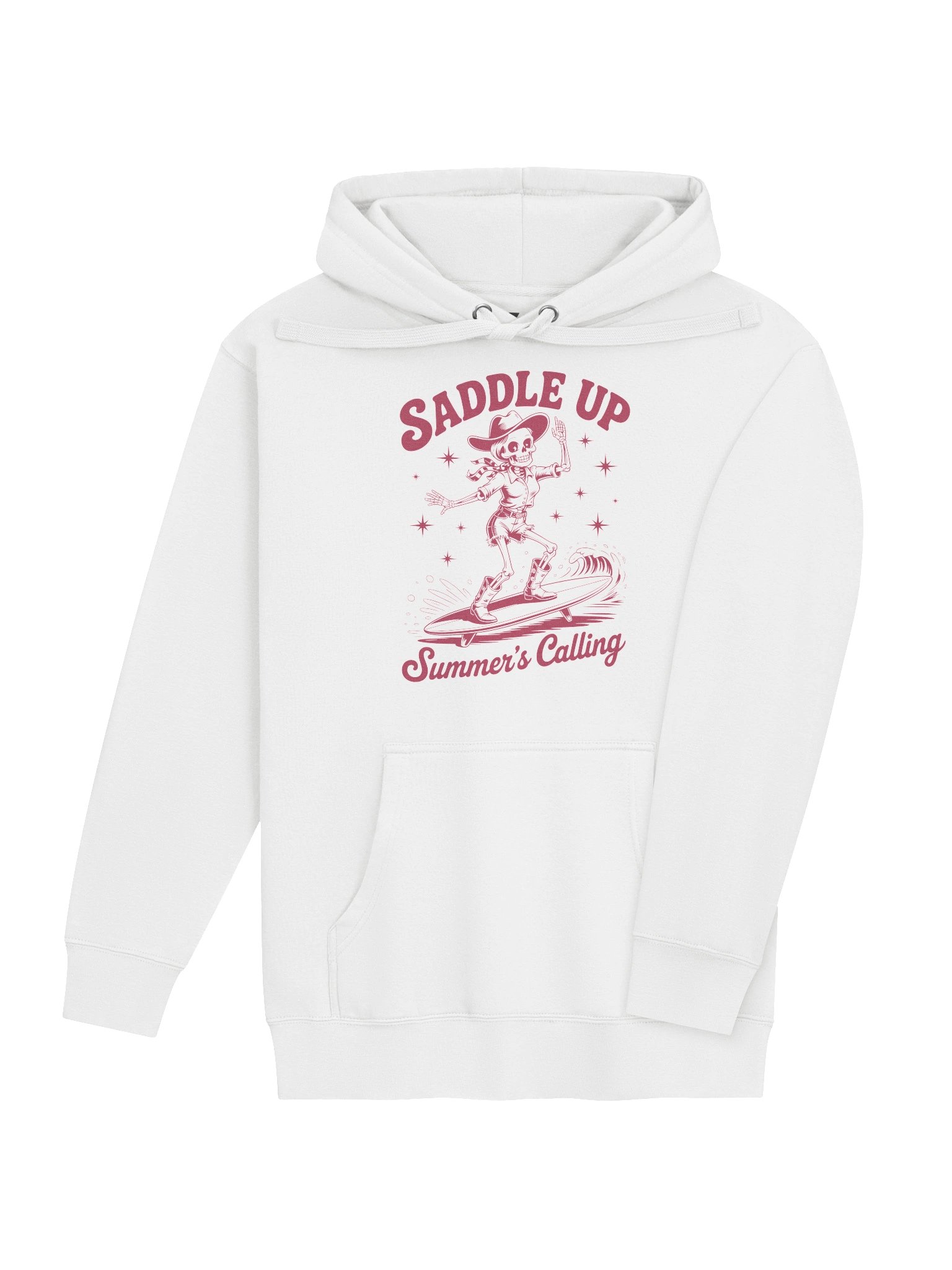 Saddle Up, Summer's Calling — Cowboy Skeleton Surf Hoodie product image (4)
