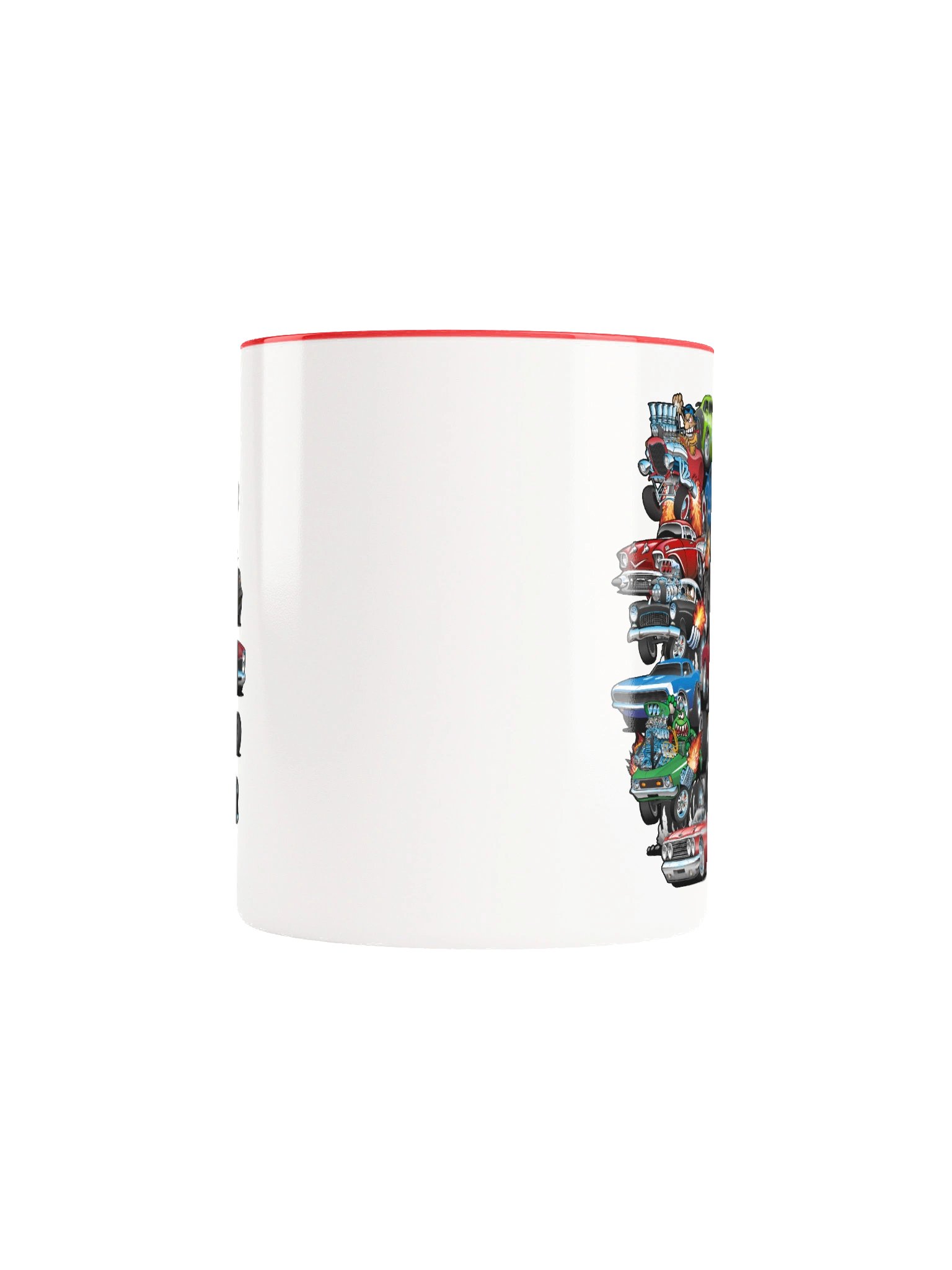 Car Madness! Muscle Cars, Classic Cars and Hotrods Cartoon Coffee Mug product image (5)