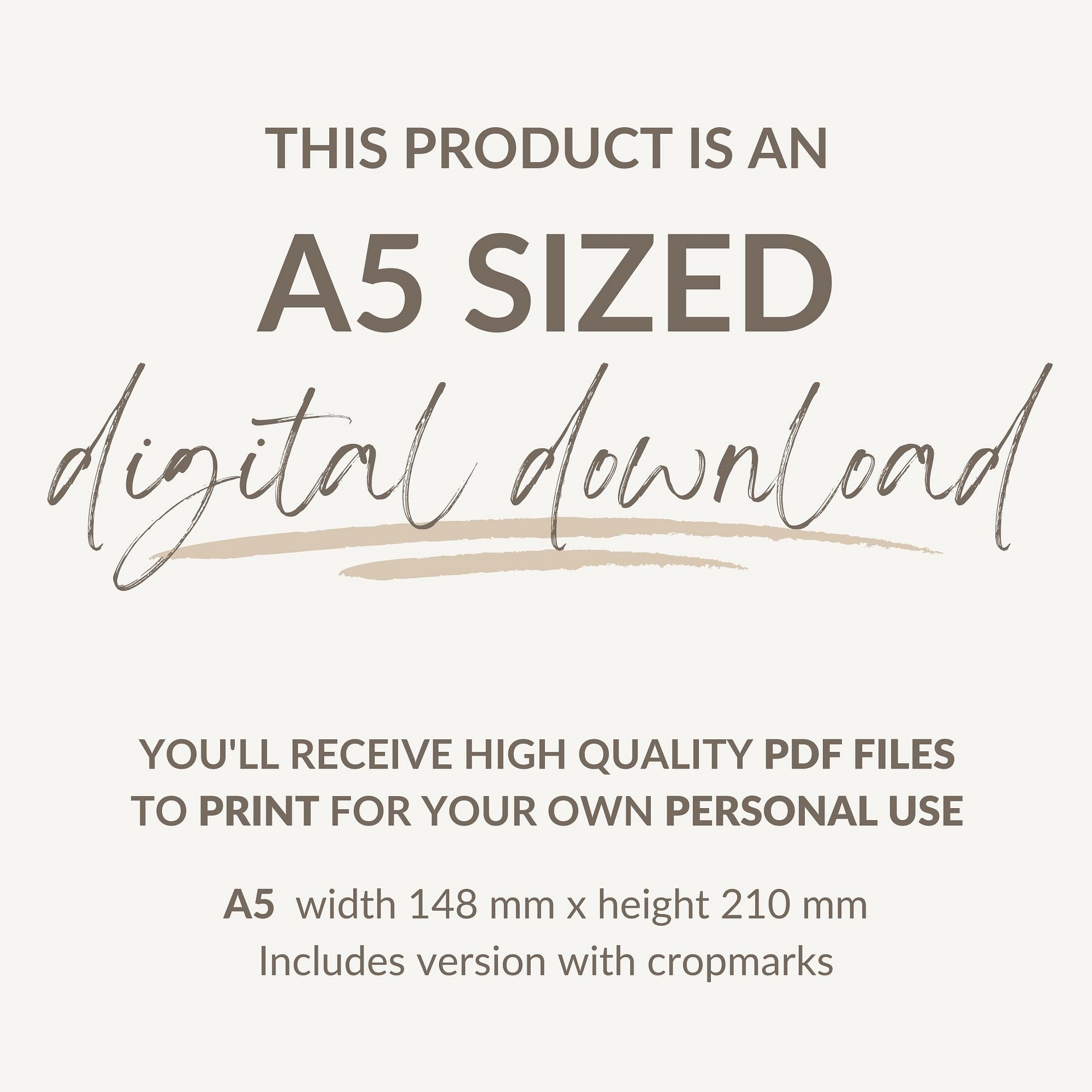 2025 Quarterly, Three Months at a Glance - A5 Printable Planner Insert product image (3)